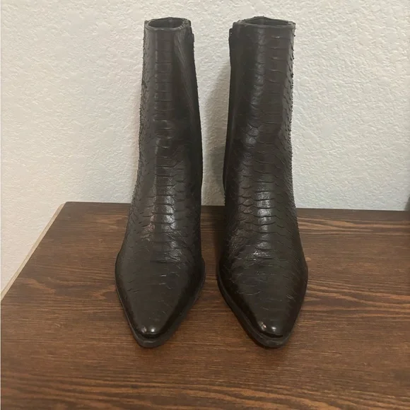 Matisse Caty Black Snake Print Boot - Picture 2 of 6